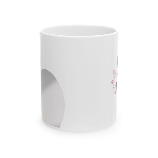 Floral Elegance Ceramic Mug - Perfect Gift for Nature Lovers