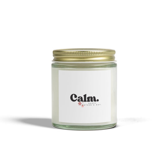 Calm Scented Candles - Coconut Apricot Wax - Perfect for Relaxation & Self-Care