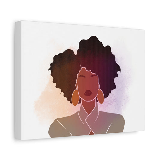 African American Woman Wall Art - Matte Canvas Print